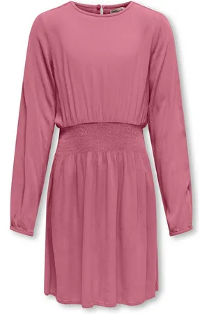 ONLY Zomerjurk KOGCORNELIA LIFE L/S SHORT DRESS WVN