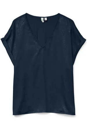 VERO MODA Top VMBALIA S/S V-NECK T-SHIRT WVN BTQ GA