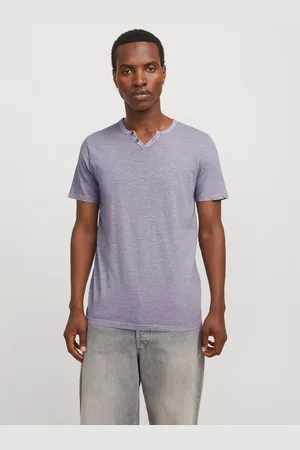 JACK & JONES T-shirt JJESPLIT NECK TEE SS NOOS