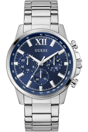 Guess Multifunctioneel horloge Walker Quartz horloge, polshorloge, herenhorloge, datum, weekdag, siliconen band