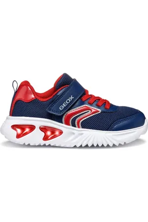 Geox Sneakers J ASSISTER BOY knipperschoen , sportschoen, klittenbandschoen met opvallend knipperende zool