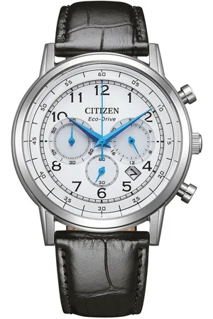 Citizen Chronograaf Polshorloge, solar, herenhorloge, roestvrijstalen band, datum, stopwatchfunctie