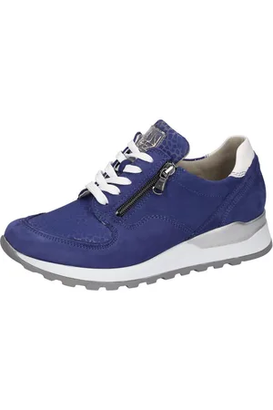 Waldläufer Sneakers met sleehak Hiroko , veterschoenen, vrijetijdsschoen, lage schoen, contrasterende afwerking, breedte h