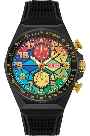 Guess Multifunctioneel horloge D1 Quartz horloge, polshorloge, herenhorloge, datum, weekdag, siliconen band