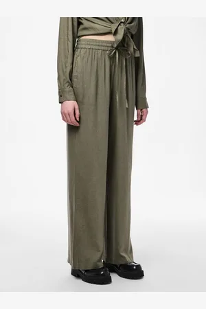 Pieces® Comfortbroek PCPIA HW WIDE PANTS WVN NOOS