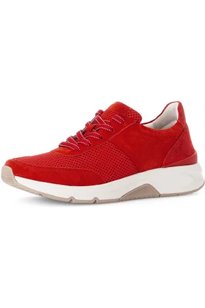 Gabor Sneakers met sleehak vrijetijdsschoen, lage schoen, veterschoen, logo op de hiel