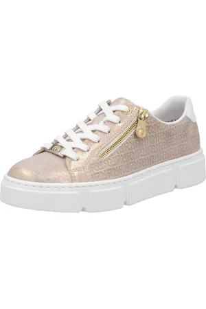 Rieker Plateausneakers , vrijetijdsschoen, lage schoen, veterschoen met rits