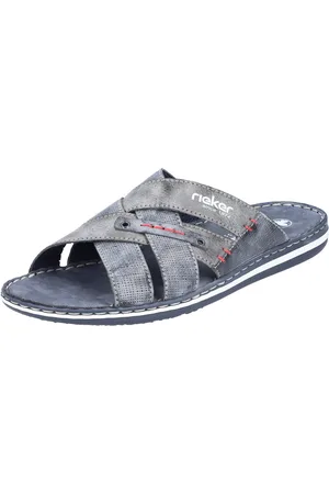 Rieker Slippers , zomerschoen, slippers, badschoen met gekruiste bandages