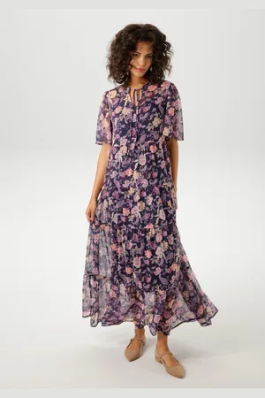 Aniston Zomerjurk met fantasierijke bloemen- en paisleyprint - nieuwe collectie