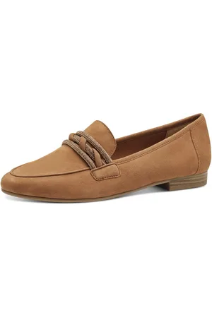 Marco Tozzi Instappers , blokhak, loafer, business schoen, instapschoen met sierband