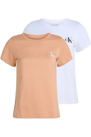Calvin Klein T-shirt 2-PACK MONOLOGO SLIM TEE (Set van 2)