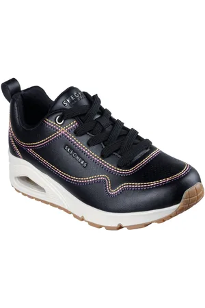 Skechers Sneakers UNO-LUXURIOUS STITCHES , wedge sneaker, plateau sneaker met skech-air functie