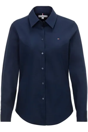 Tommy Hilfiger Overhemdblouse STRETCH REGULAR LS SHIRT geborduurd logo