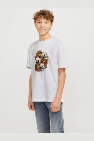 JACK & JONES T-shirt JORANATOMY SKULL TEE SS CREW NECK SN JNR