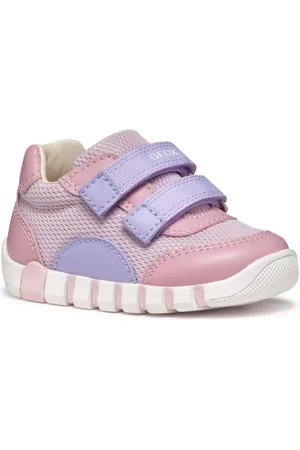 Geox Babyschoentjes B IUPIDOO GIRL , sneaker, babyschoen, klittenbandschoen in pastelkleuren look
