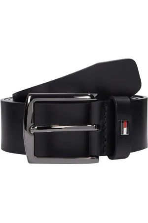 Tommy Hilfiger Leren riem DENTON 3.5 EXT Eenvoudige gesp, metalen logo