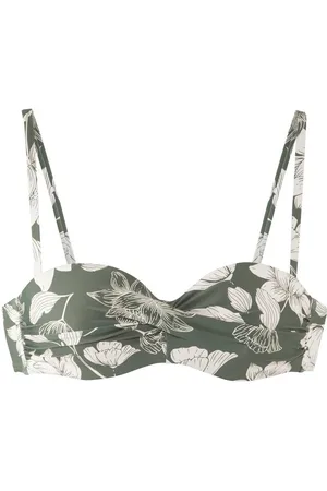 QS by s.Oliver Beugelbandeau bikinitop Lady met een bloemmotief