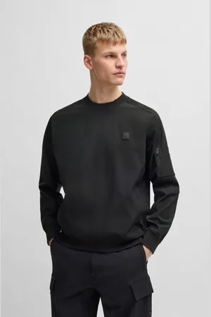 HUGO BOSS Sweater met logo-badge