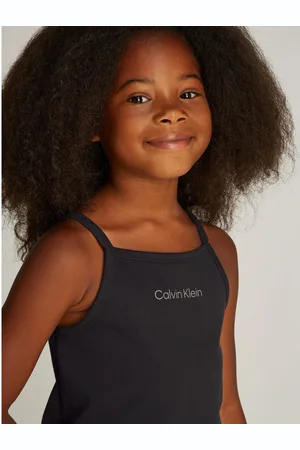 Calvin Klein T-shirt PUNTO STRAP TOP met een logo-opschrift