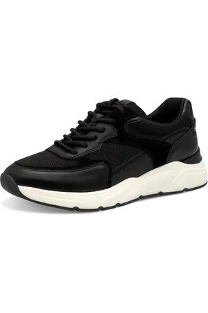 Tamaris Plateausneakers vrijetijdsschoen, lage schoen, veterschoen met gepolsterde schacht