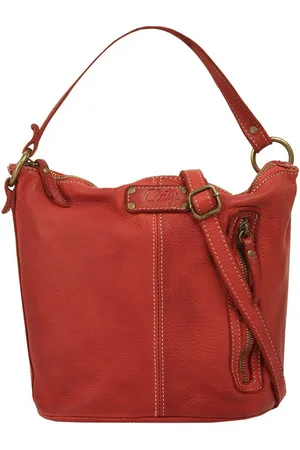 Cluty Schoudertas echt leer, made in italy