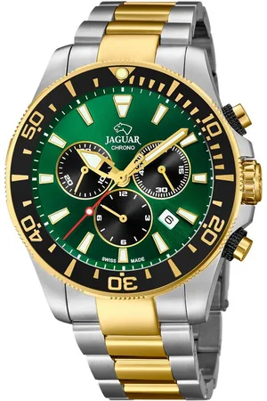 Jaguar Chronograaf Executive Polshorloge, quartz, herenhorloge, stopwatchfunctie, saffierglas, Swiss Made