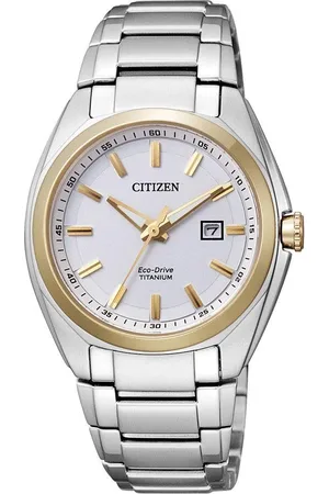 Citizen Titanium horloge Super Titanium Polshorloge, dameshorloge, solar, titanium band, saffierglas