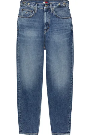 Tommy Hilfiger Mom jeans High waist - Mom-Jeans Tapered met logo-borduurwerk, in enkelvrije lengte
