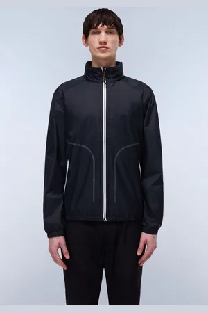 Napapijri Windbreaker A-CLOUDY 041 BLACK Met elastiek in de zoom, met staande kraag