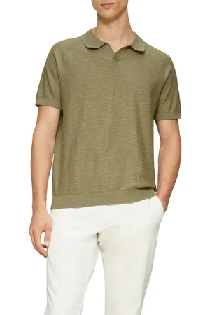 QS by s.Oliver Poloshirt met breimotief