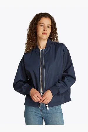 Tommy Hilfiger Bomberjack CASUAL NYLON BOMBER JACKET met merklabel, in effen kleur