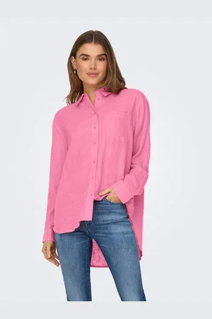 ONLY Lange blouse ONLTOKYO L/S LINEN BLEND SHIRT
