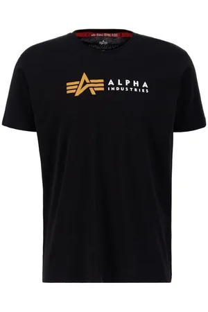 Alpha Industries T-shirt Men - T-Shirts Alpha Label T Puff Print
