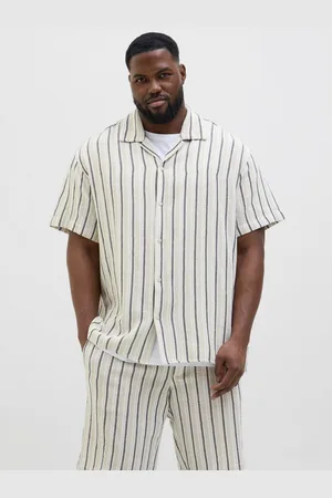 JACK & JONES Overhemd met korte mouwen JORCOBA STRIPE RESORT SHIRT SS SN PLS