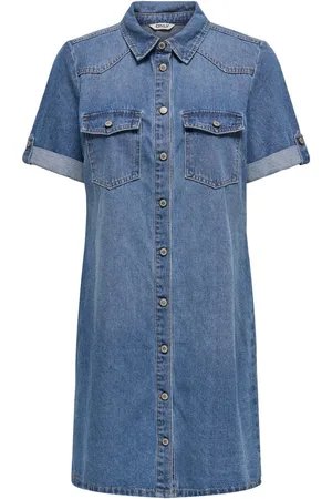 ONLY Jeans jurk ONLLISA S/S DNM DRESS GUA