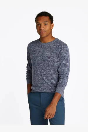 Tommy Hilfiger Trui met ronde hals COTTON LINEN CREW NECK