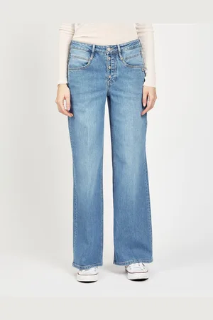 Gang Wijde jeans 94MEDINA WIDE met knoopsluiting