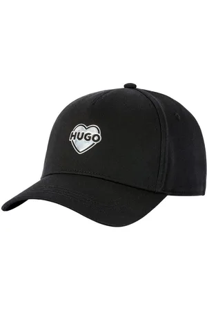HUGO BOSS Aansluitende pet Cara_VALENTINE met metalen logo in hartvorm, verstelbare sluiting, unisex