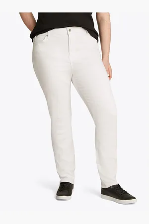 Tommy Hilfiger Skinny fit jeans CRV HARLEM U SKINNY HW CLR in grote maten, tommy jeans logo-badge, stoned wash look