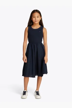 Tommy Hilfiger Zomerjurk COMBI DRESS SS met contrasterende stiksels