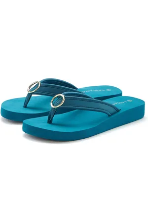 Lascana Badslippers Sandaal, pantoletten, badschoen met ringapplicatie "Italië" VEGAN