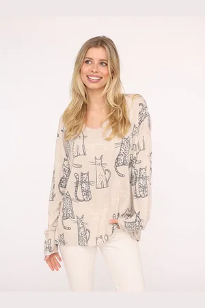 Zwillingsherz Shirt met lange mouwen "Kat"