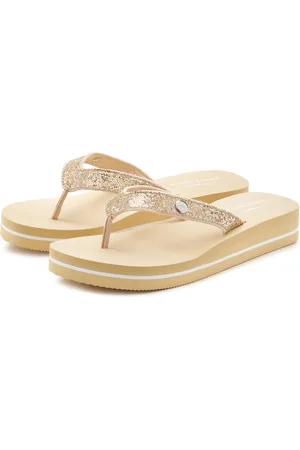 Venice Beach Badslippers Sandaal, pantoletten, badschoenen ultralicht met glitterband VEGAN