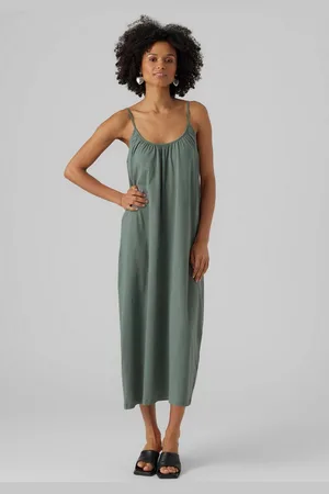 VERO MODA Maxi-jurk VMLUNA SINGLET ANKLE DRESS NOOS