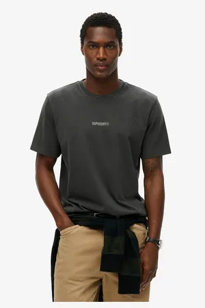 Superdry Shirt met ronde hals MICRO LOGO T SHIRT