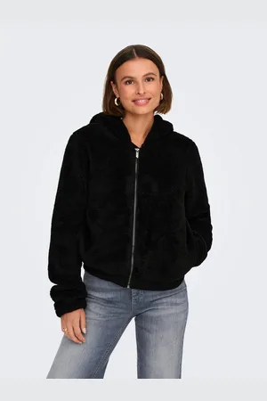 ONLY Pluche jas met capuchon ONLNEWANNA CONTACT SHERPA JKT OTW NOOS