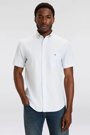 GANT Overhemd met korte mouwen REG CLASSIC OXFORD STRIPE SS SHIRT
