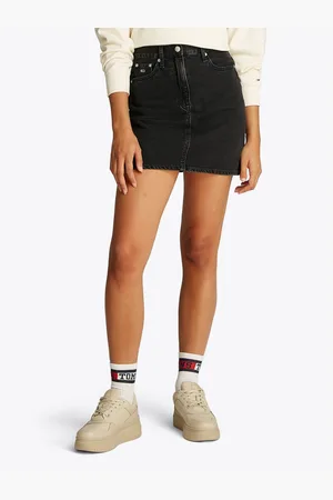 Tommy Hilfiger Rok MOM SKIRT BI8080 in zwarte was, in mini-lengte