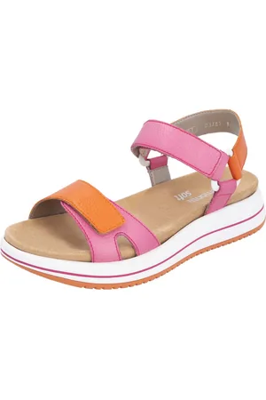 Remonte Sandalen Elisabeth Hurley-Collection , sleehak, klittenbandschoen, sandaal met plateauschoen