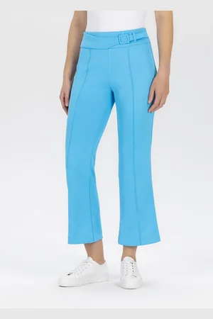 STEHMANN Stoffen broek met riemgesp